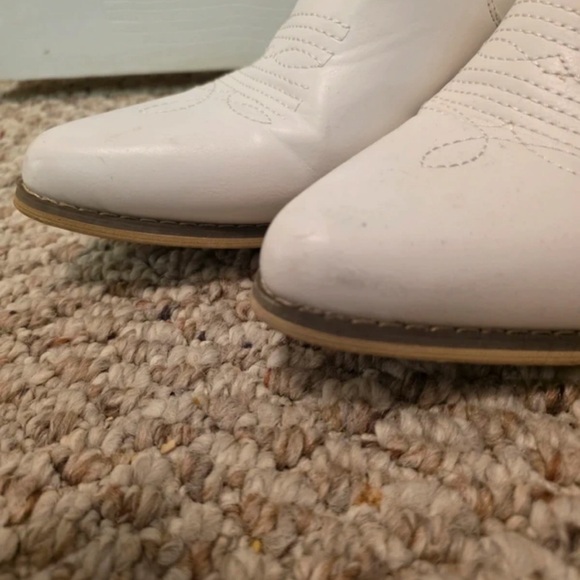 Altar'd State Cream Braided Strap Western Ankle Booties - Picture 5 of 5